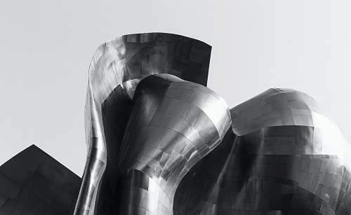 museum of pop culture architectural photography of statue seattle